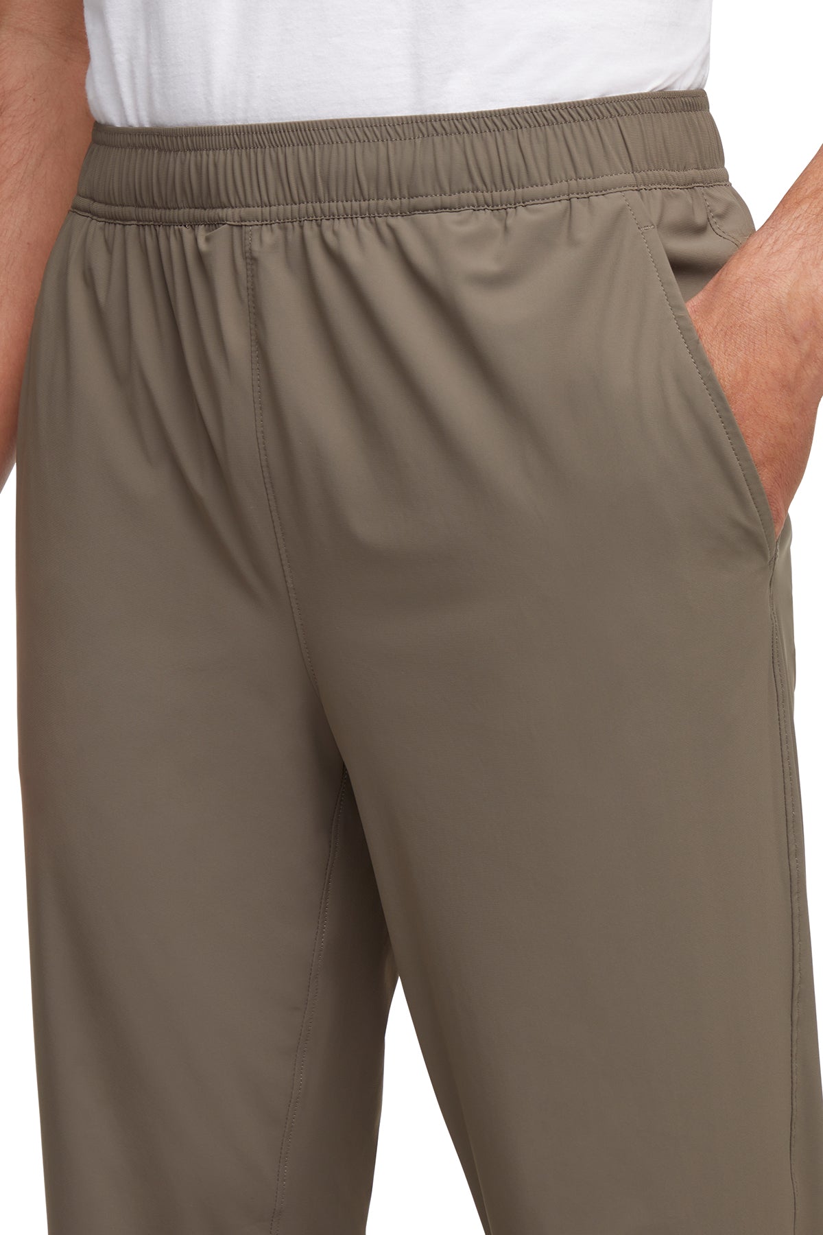 Balance Collection For Men Calvin Jogger, alternate angle view, showing visible design features and texture of the soft knit fabric.. 