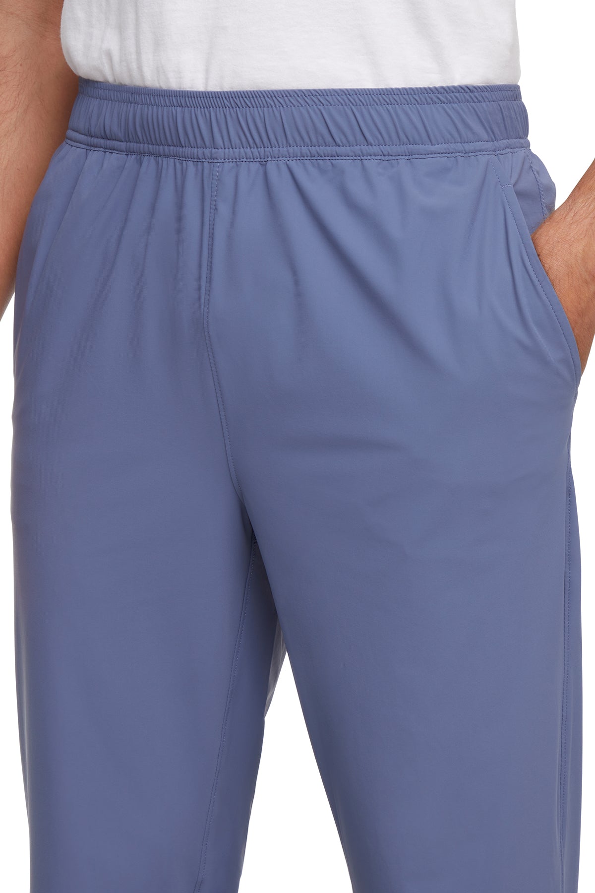 Balance Collection For Men Calvin Jogger, alternate angle view, showing visible design features and texture of the soft knit fabric.. 