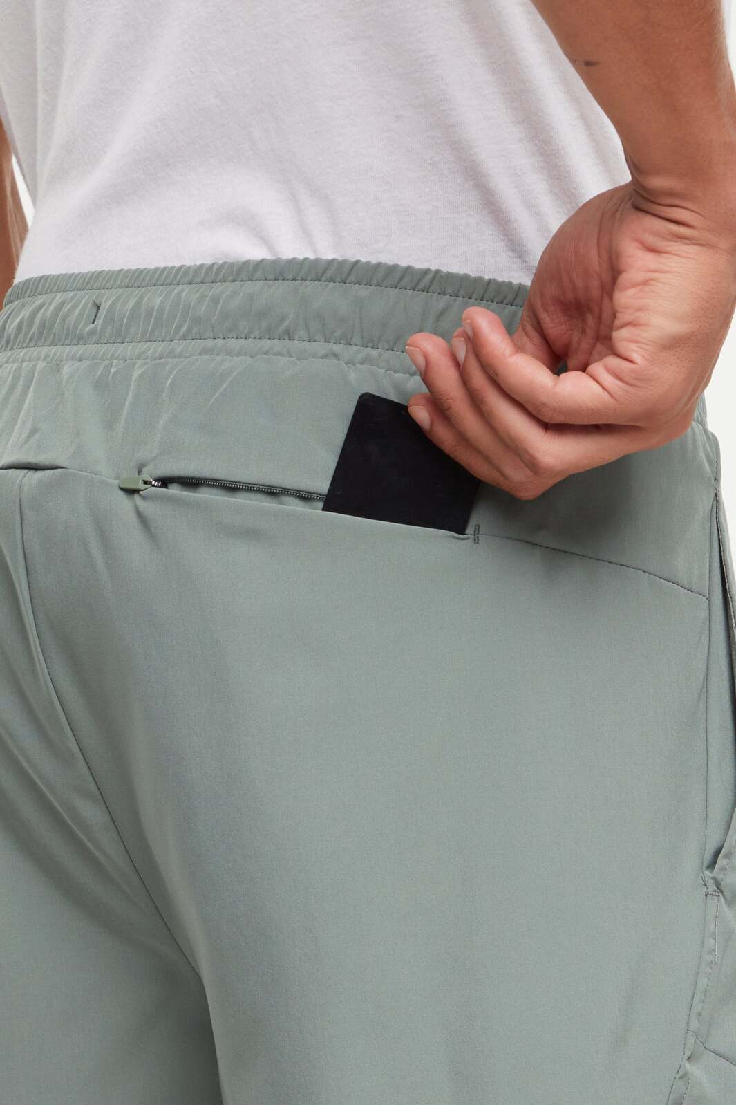 Balance Collection For Men Pablo Short, alternate angle view, showing visible design features and texture of the soft knit fabric.. 