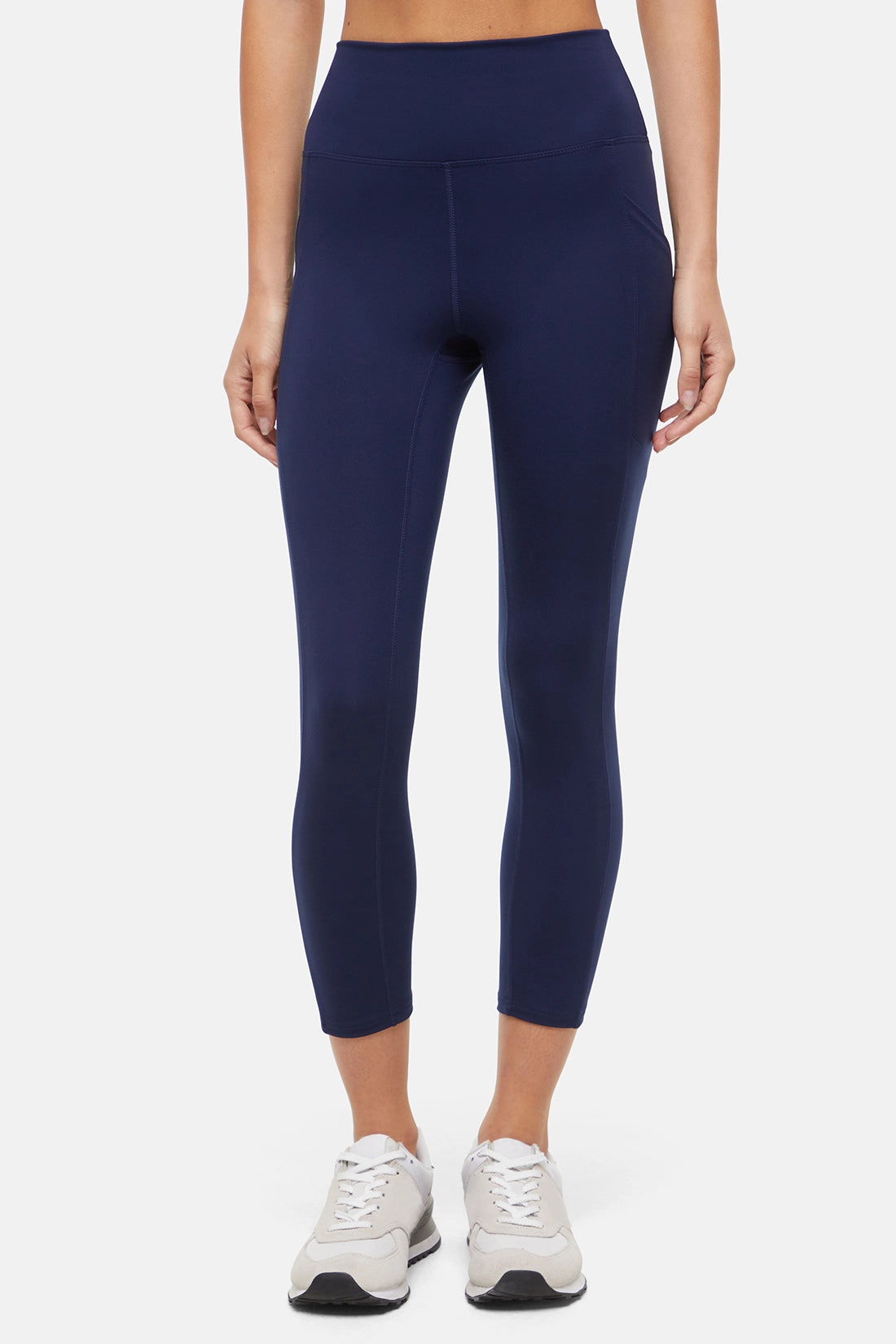 Balance Collection Easy Eclipse Side Pocket Mid Calf Capri - Peacoat