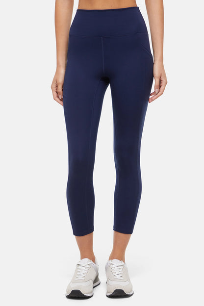 Balance Collection Easy Eclipse Side Pocket Mid Calf Capri - Peacoat