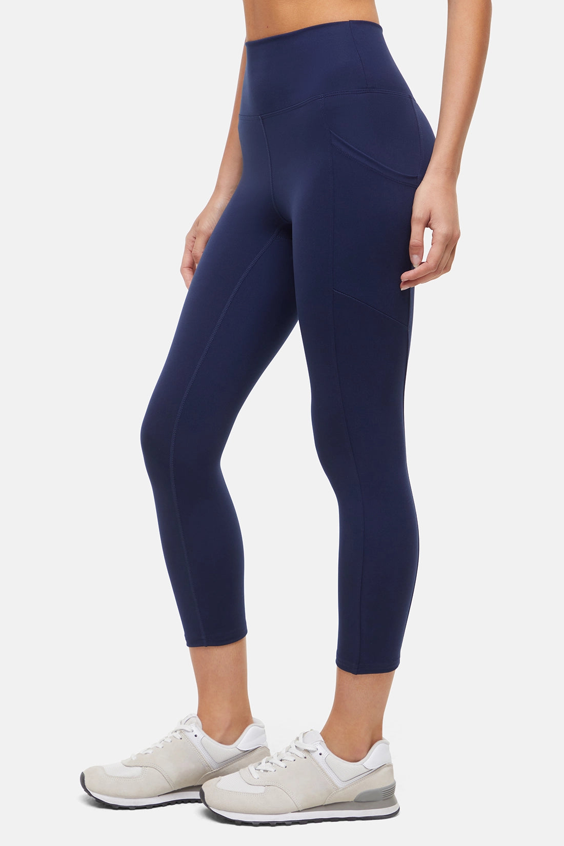 Balance Collection Easy Eclipse Side Pocket Mid Calf Capri - Peacoat