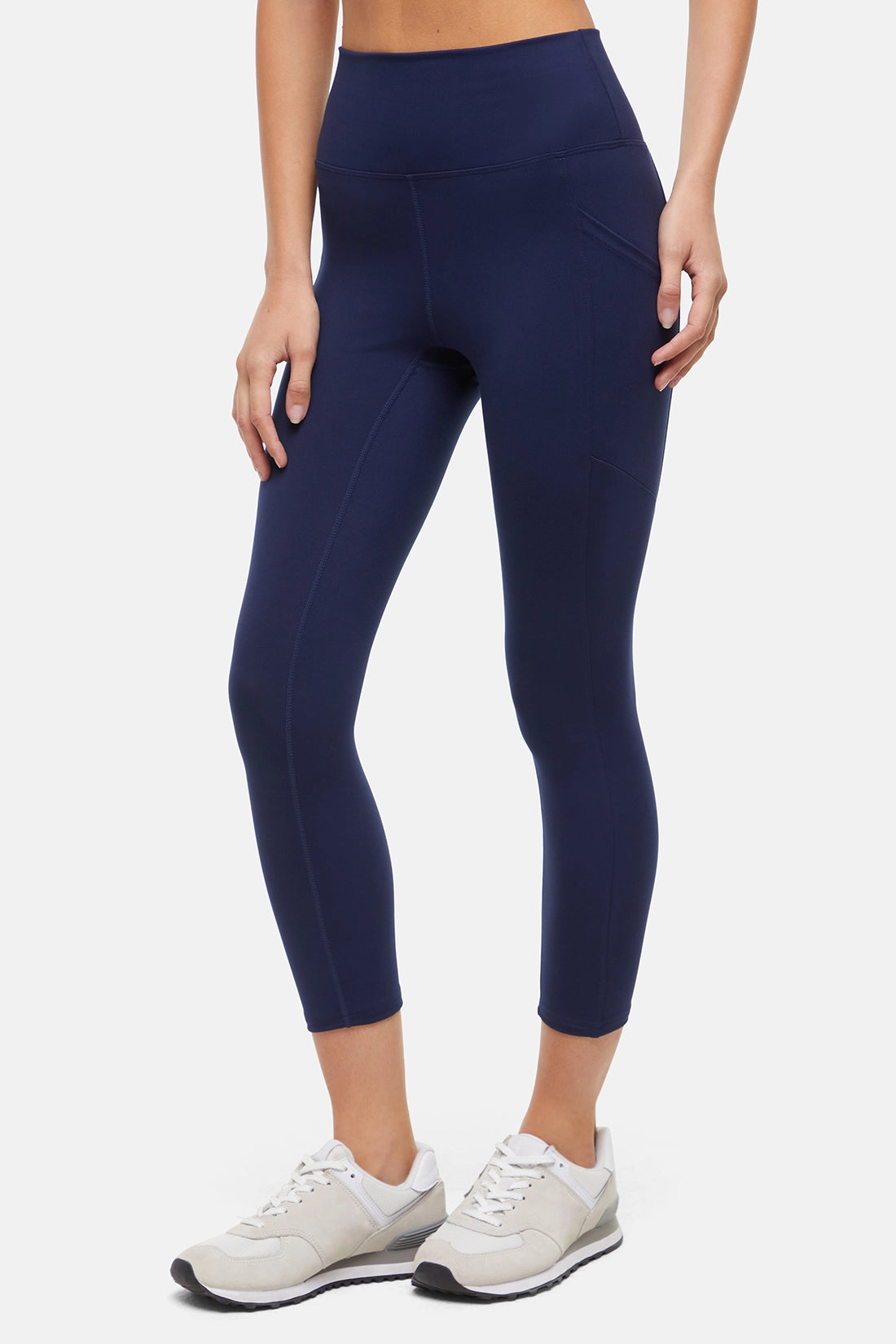 Balance Collection Easy Eclipse Side Pocket Mid Calf Capri - Peacoat