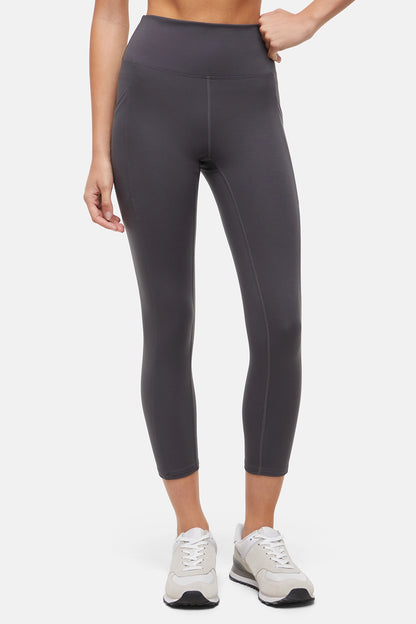Balance Collection Easy Eclipse Side Pocket Mid Calf Capri - Forged Iron