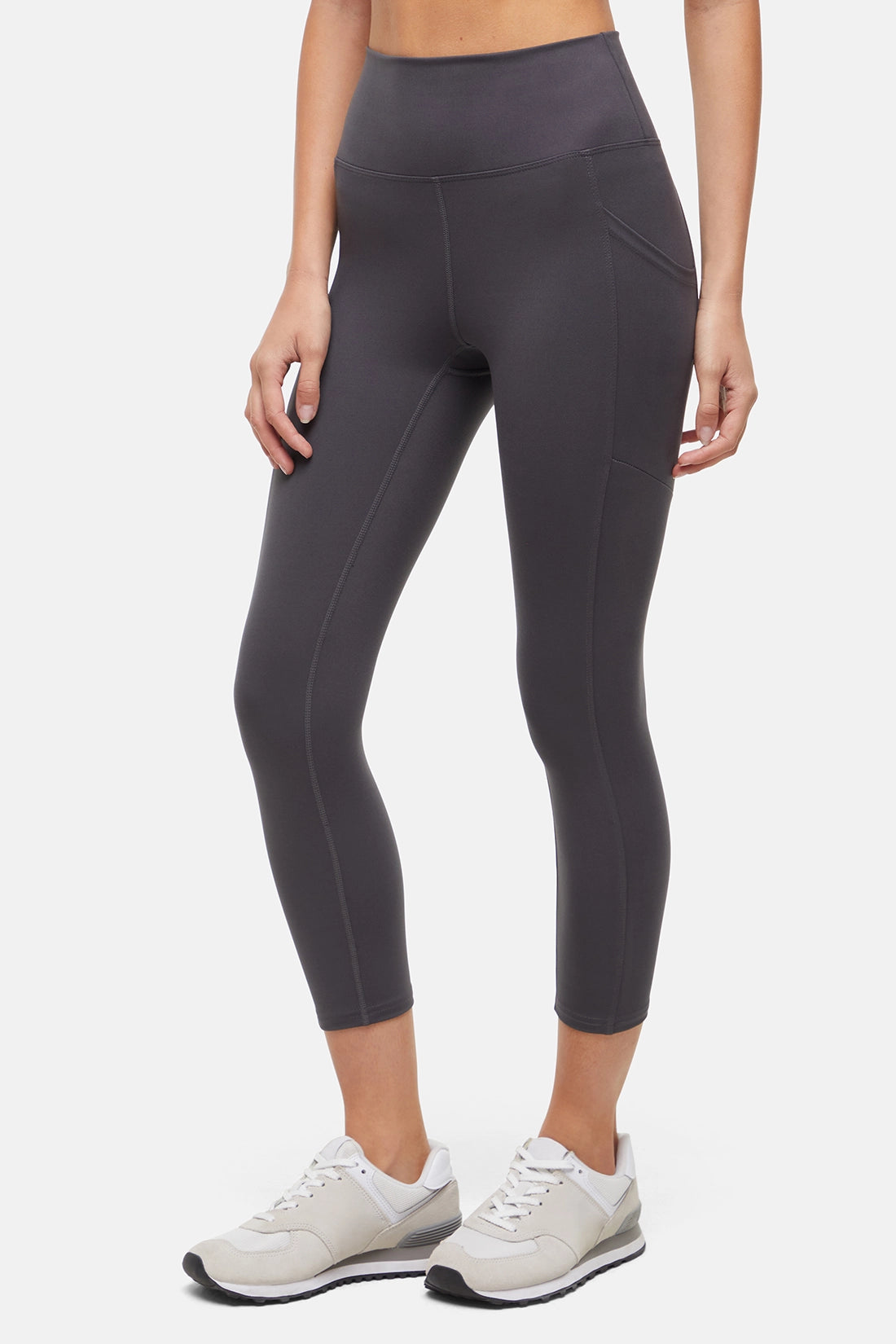 Balance Collection Easy Eclipse Side Pocket Mid Calf Capri - Forged Iron