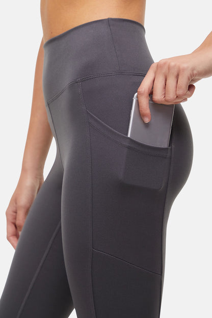 Balance Collection Easy Eclipse Side Pocket Mid Calf Capri - Forged Iron