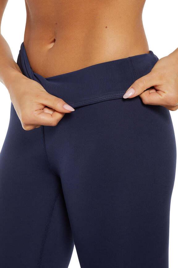 Balance Collection Basic High-Rise Tummy Control Legging, alternate angle view, showing visible design features and texture of the stretch knit.. 