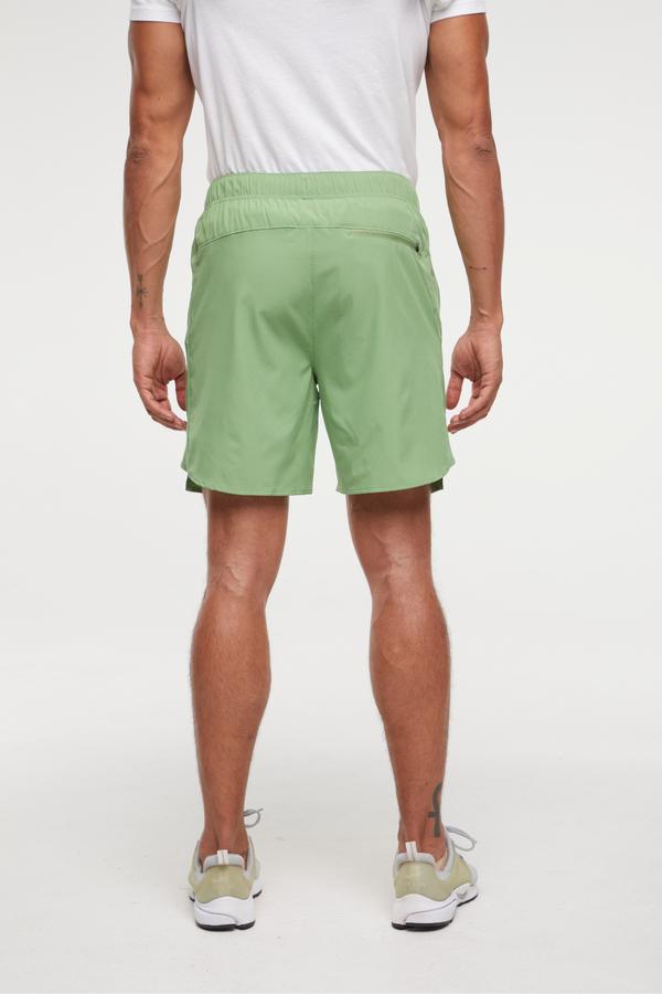 Balance Collection For Men Freddie Short, side view showing pocket placement, showing visible design features and texture of the soft knit fabric.. #color_kashmir
