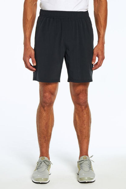 Balance Collection For Men Carson Short, alternate angle view, showing visible design features and texture of the soft knit fabric.. 