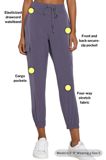 Emma Jogger, alternate angle view, showing visible design features and texture of the soft knit fabric.. 