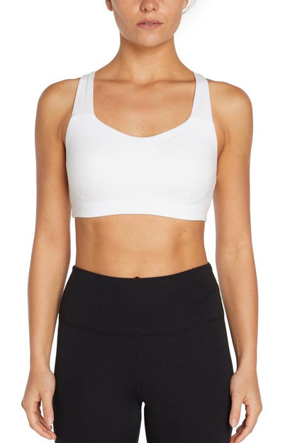 Willow Molded Bra, front view, showing visible design features and texture of the soft knit fabric.. 