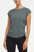 Zoey Short Sleeve Top, front view, showing visible design features and texture of the soft knit fabric.. 