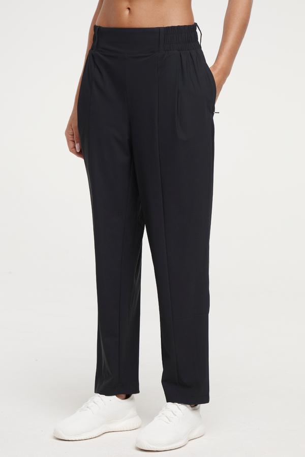 Nori Tapered Pant, alternate angle view, showing visible design features and texture of the durable stretch fabric.. 