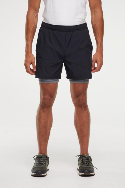 Balance Collection For Men Pablo Short, alternate angle view, showing visible design features and texture of the soft knit fabric.. 
