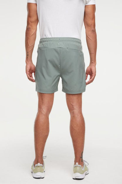 Balance Collection For Men Pablo Short, alternate angle view, showing visible design features and texture of the soft knit fabric.. 
