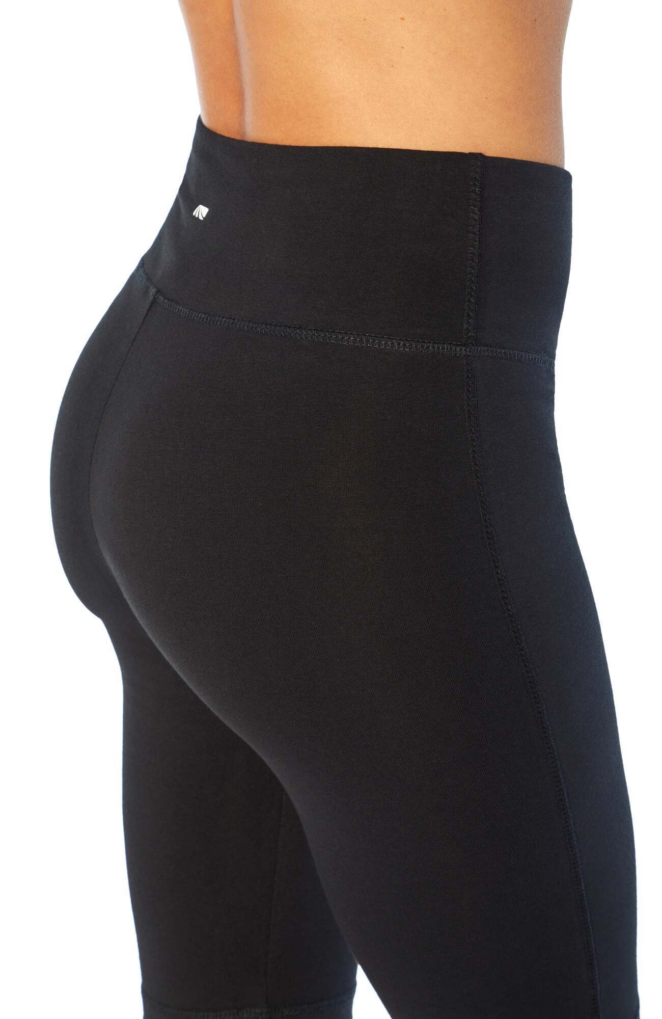 Becca Tummy Control Bermuda Shorts, alternate angle view, showing visible design features and texture of the soft knit fabric.. 