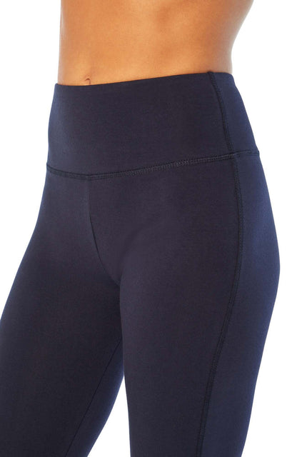 Becca Tummy Control Bermuda Shorts, alternate angle view, showing visible design features and texture of the soft knit fabric.. 