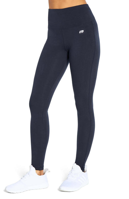 Camille Tummy Control Leggings, alternate angle view, showing visible design features and texture of the stretch knit fabric.. 