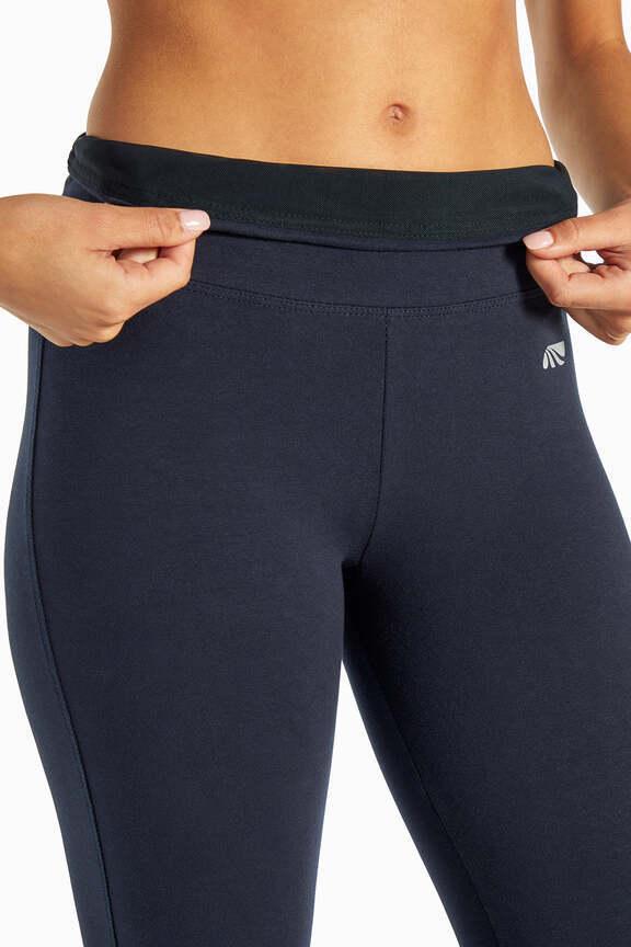 Camille Tummy Control Leggings, alternate angle view, showing visible design features and texture of the stretch knit fabric.. 