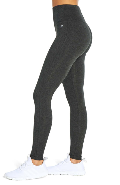 Camille Tummy Control Leggings, close-up view of fabric and stitching, showing visible design features and texture of the stretch knit fabric.. 
