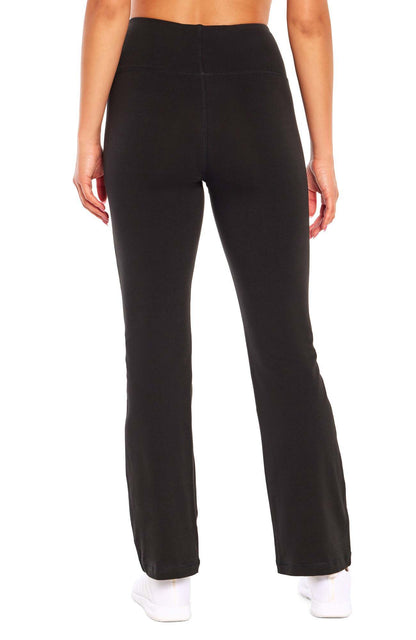 Audrey Tummy Control 29" Pants, back view, showing visible design features and texture of the durable stretch fabric.. 