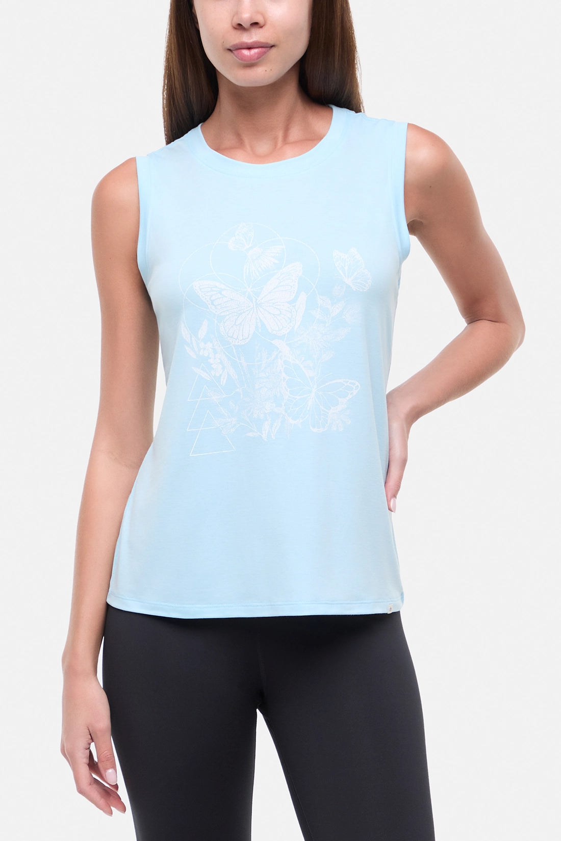 Ana Tank - Heather Ocean Current Butterfly Bunch