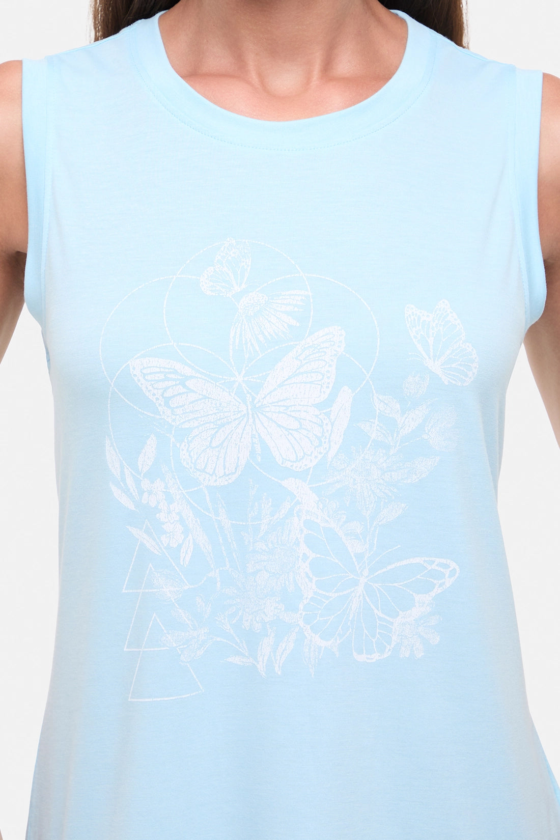 Ana Tank - Heather Ocean Current Butterfly Bunch