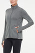 Journey Full Zip Jacket, front view, showing visible design features and texture of the smooth woven fabric.. 