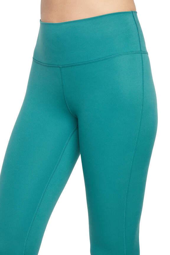 Fia Mid Calf Capri, alternate angle view, showing visible design features and texture of the soft knit fabric.. 