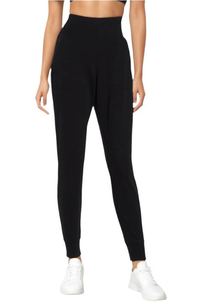 Jenny Jogger, alternate angle view, showing visible design features and texture of the soft knit fabric.. 