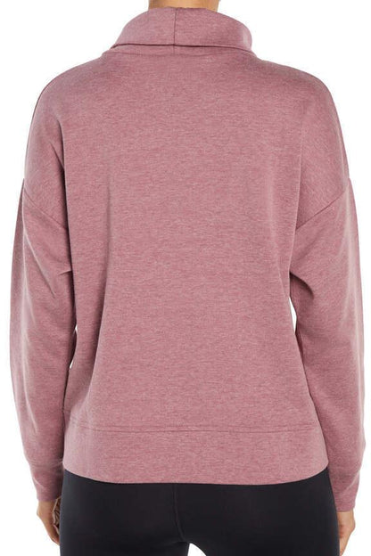 Alana Pullover, alternate angle view, showing visible design features and texture of the soft knit fabric.. 