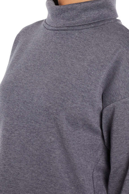 Alana Pullover, alternate angle view, showing visible design features and texture of the soft knit fabric.. 