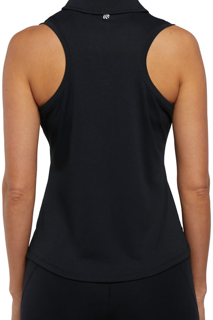 Tanisha Tank, alternate angle view, showing visible design features and texture of the soft knit fabric.. 