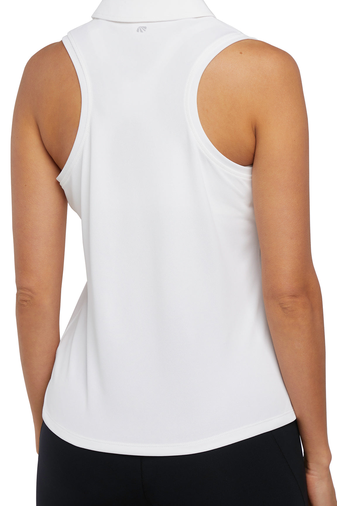 Tanisha Tank, alternate angle view, showing visible design features and texture of the soft knit fabric.. 