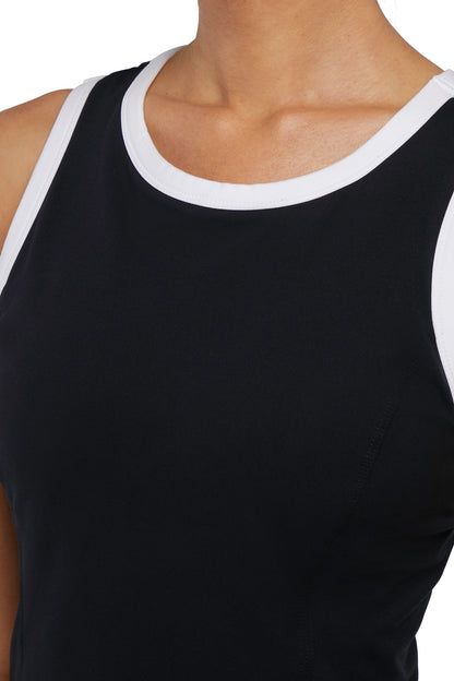 Talia Dress, alternate angle view, showing visible design features and texture of the soft knit fabric.. 