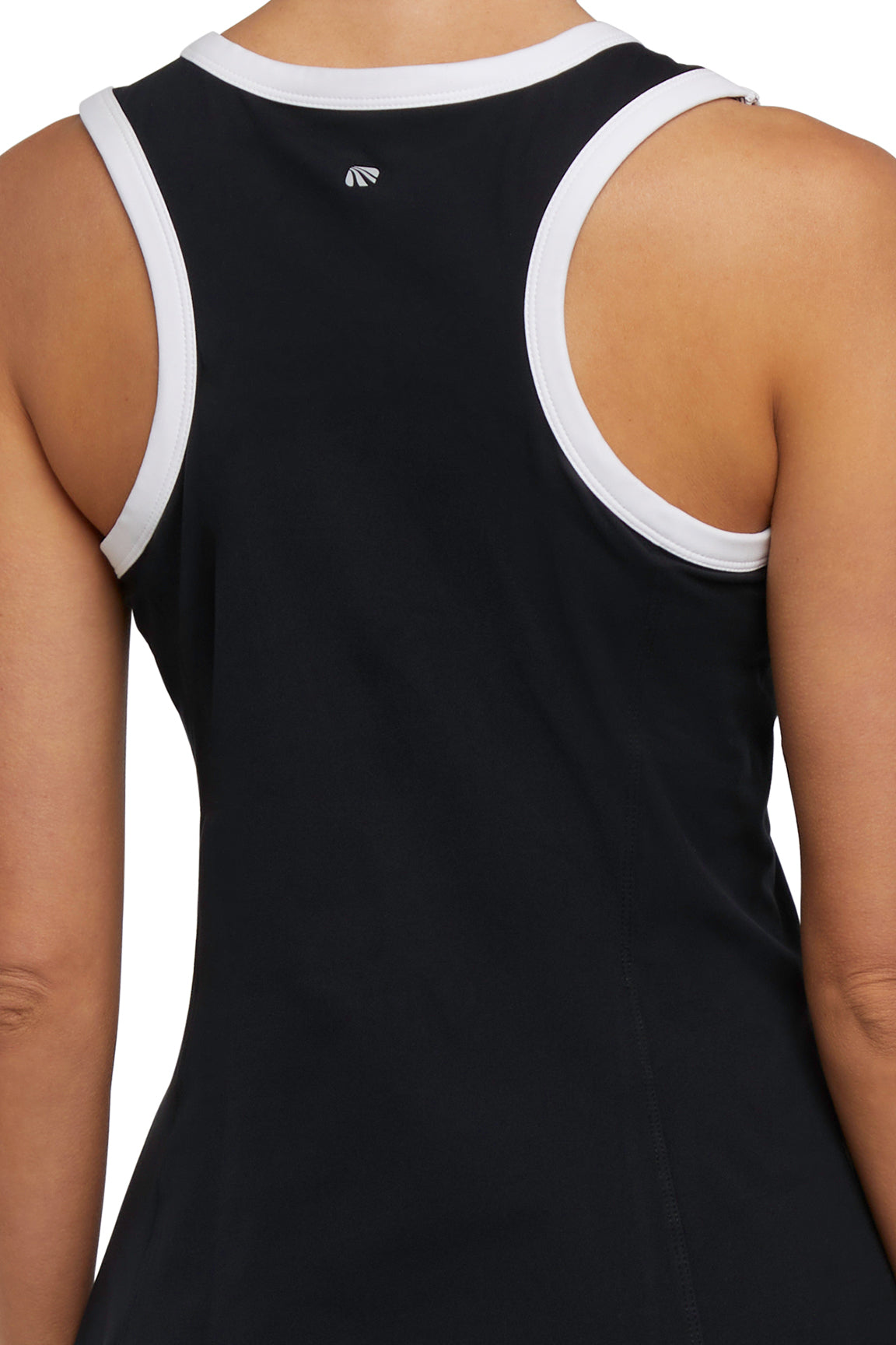 Talia Dress, alternate angle view, showing visible design features and texture of the soft knit fabric.. 