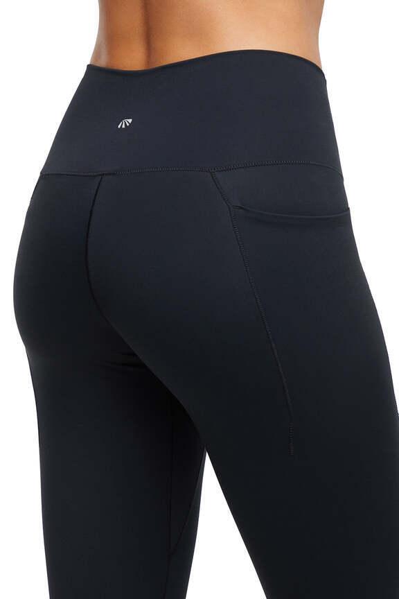 Kate Side Pocket Legging, alternate angle view, showing visible design features and texture of the stretch knit fabric.. 