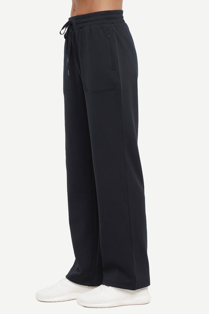 Mia Pant, alternate angle view, showing visible design features and texture of the durable stretch fabric.. 