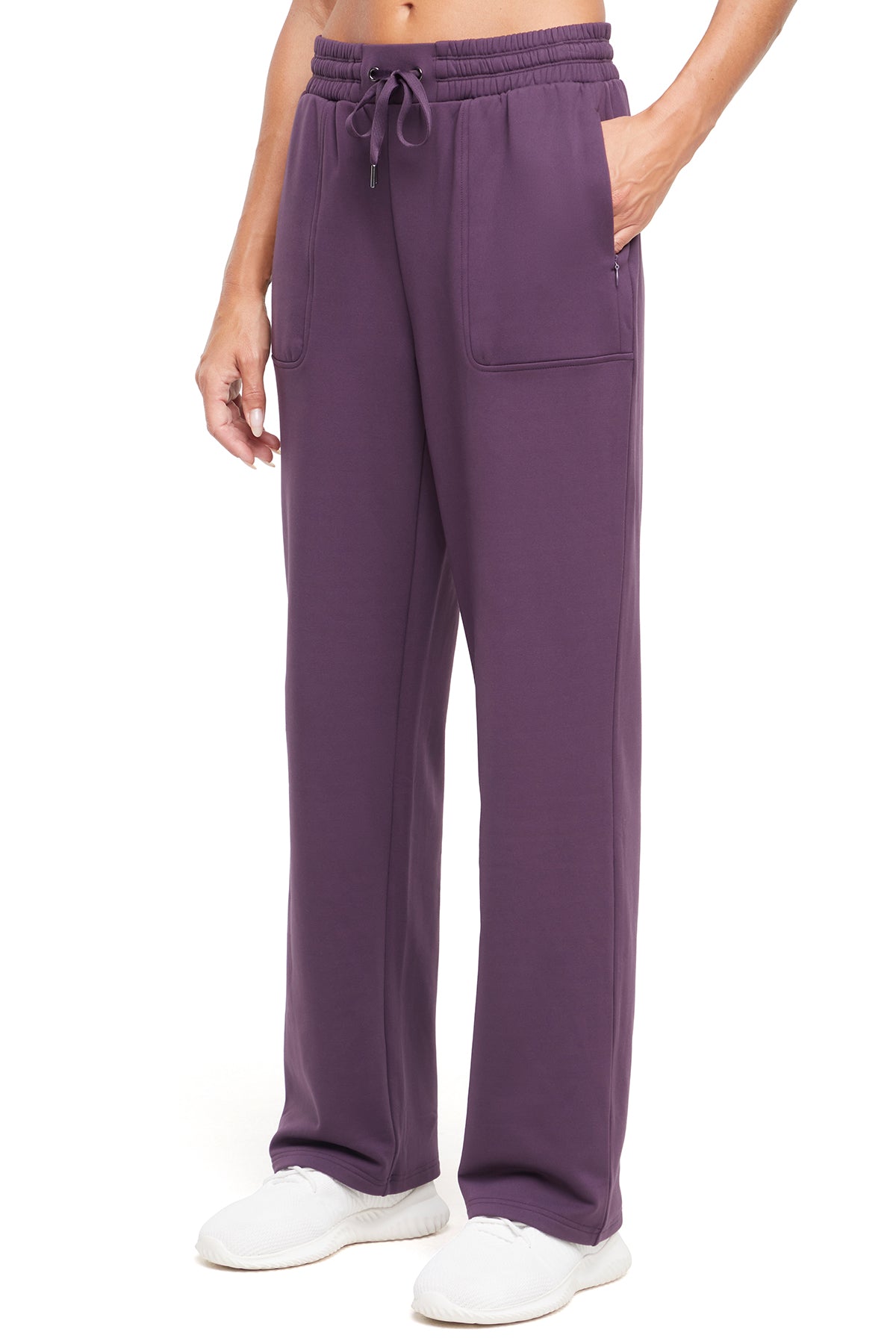Mia Pant, alternate angle view, showing visible design features and texture of the durable stretch fabric.. 