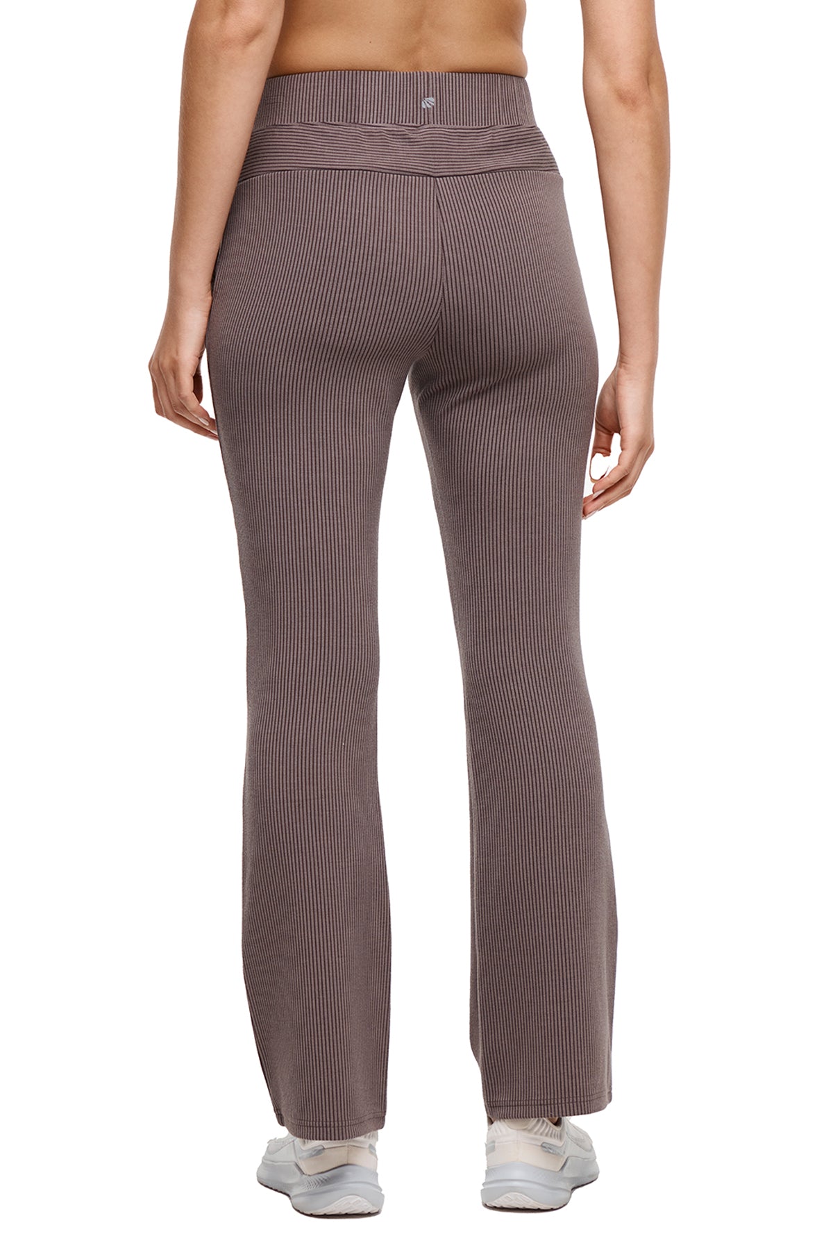 Paige Bootcut Pant, alternate angle view, showing visible design features and texture of the durable stretch fabric.. 