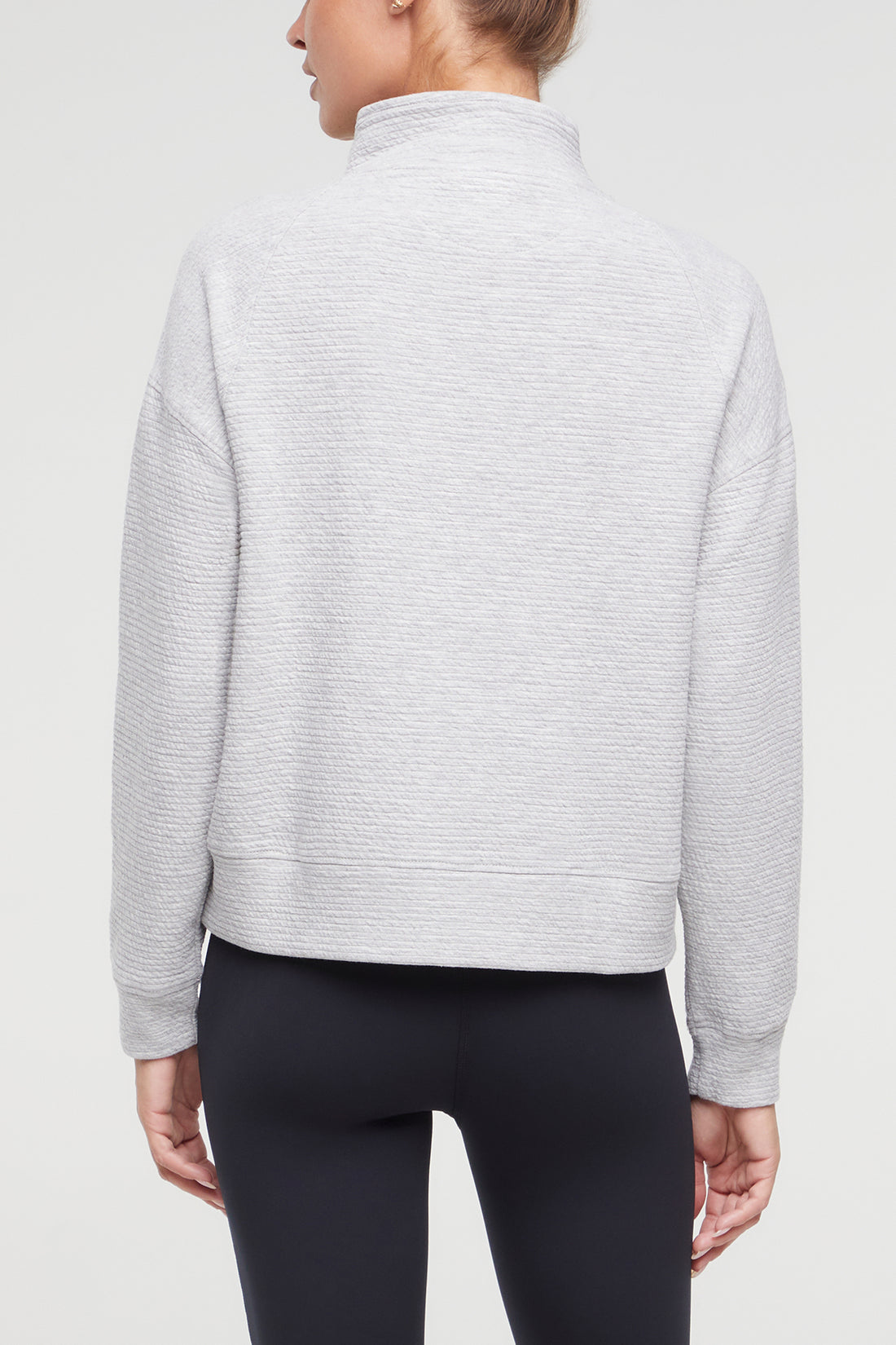 Freyi Pullover, alternate angle view, showing visible design features and texture of the soft knit fabric.. 