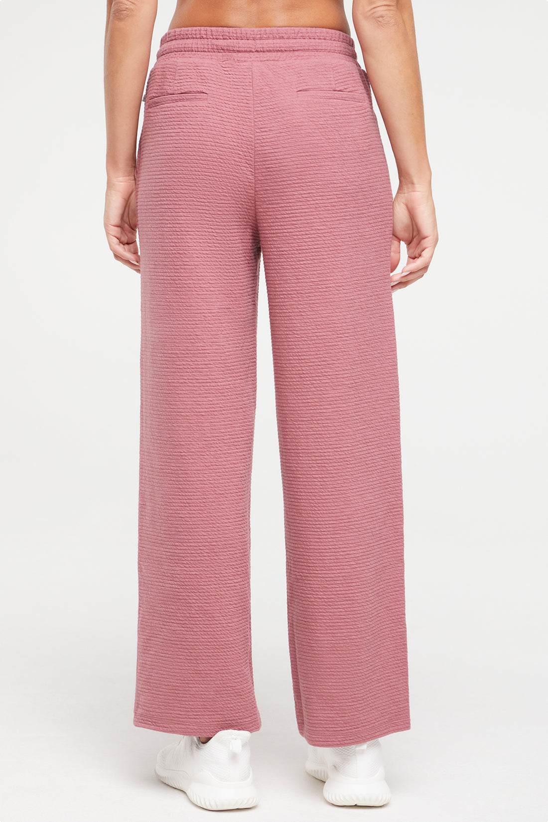 Freyi Pant, alternate angle view, showing visible design features and texture of the durable stretch fabric.. 