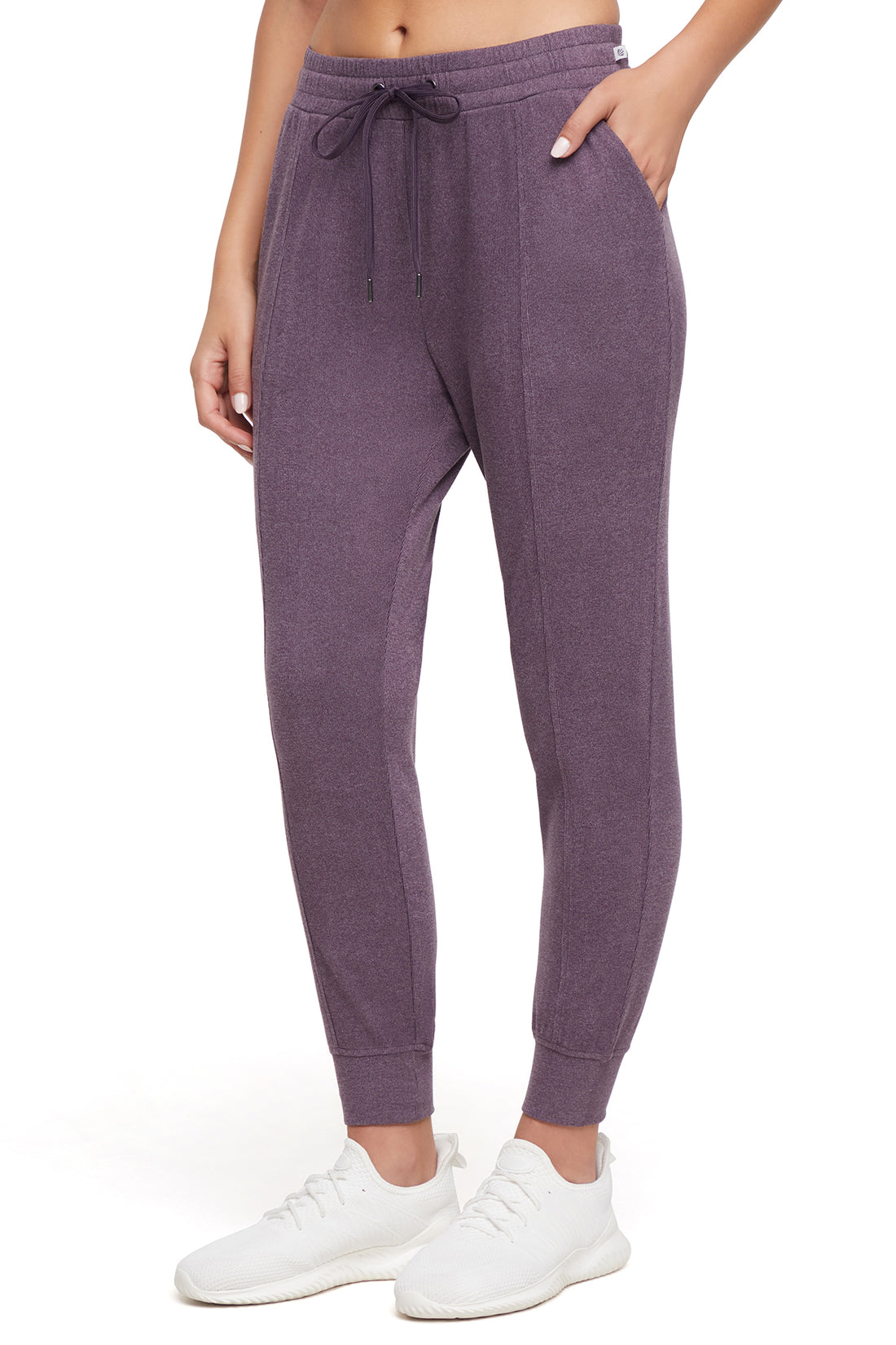 Riley Jogger, alternate angle view, showing visible design features and texture of the soft knit fabric..