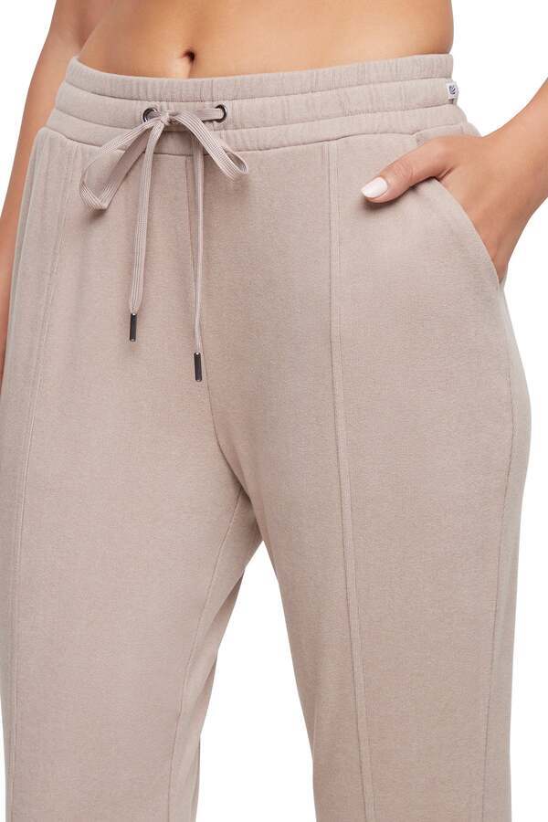 Riley Jogger, alternate angle view, showing visible design features and texture of the soft knit fabric.. #color_heather-atmosphere