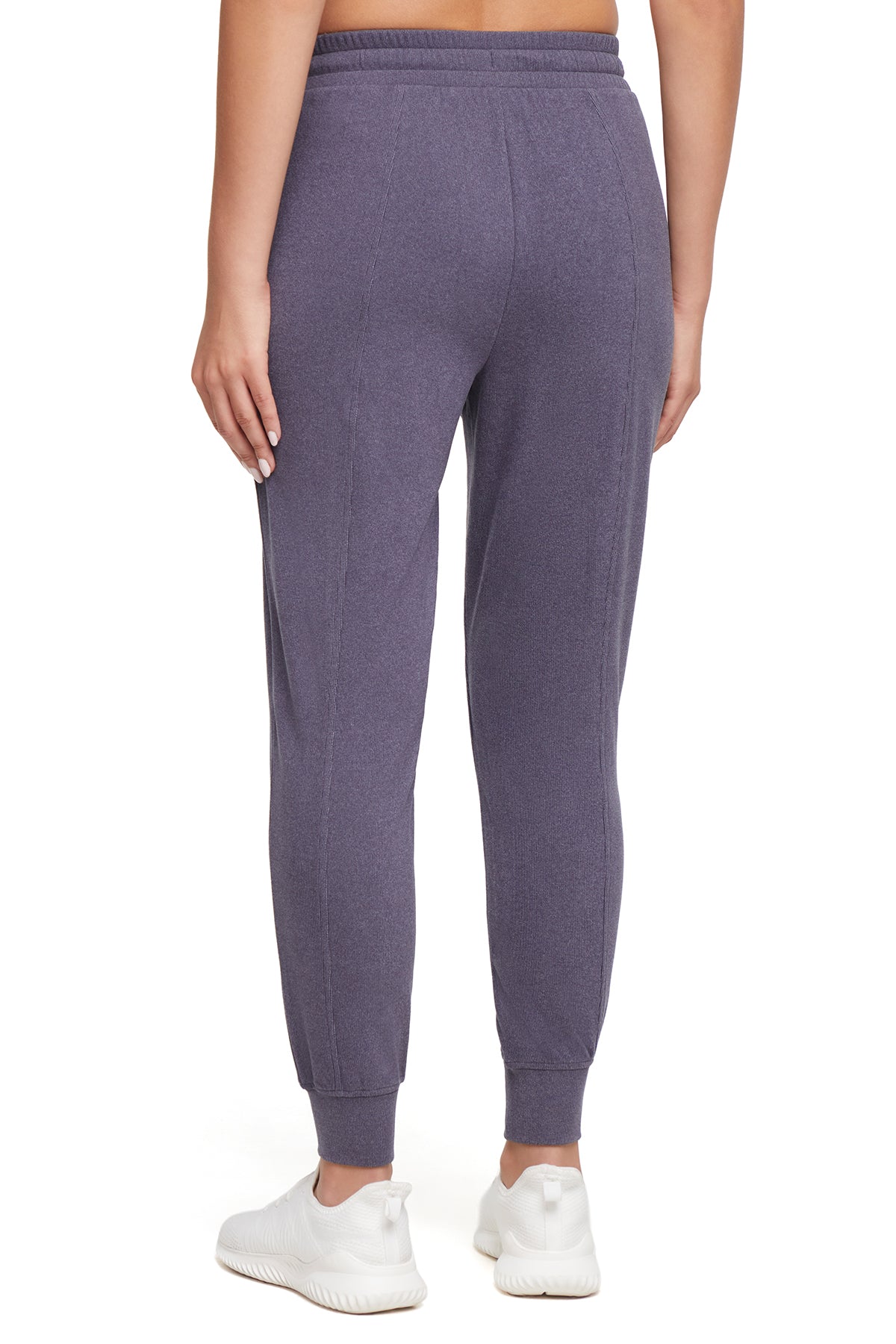 Riley Jogger, alternate angle view, showing visible design features and texture of the soft knit fabric.. 