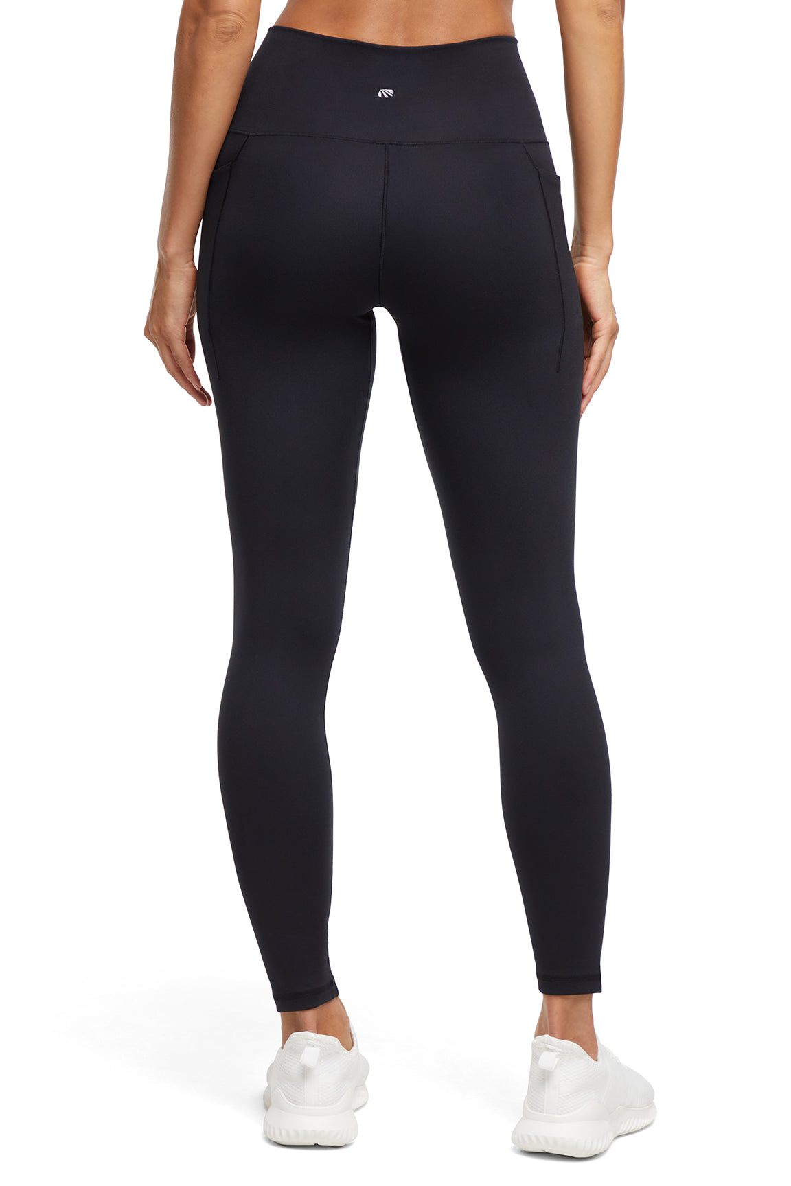 Kelly Side Pocket Legging, alternate angle view, showing visible design features and texture of the stretch knit fabric.. 