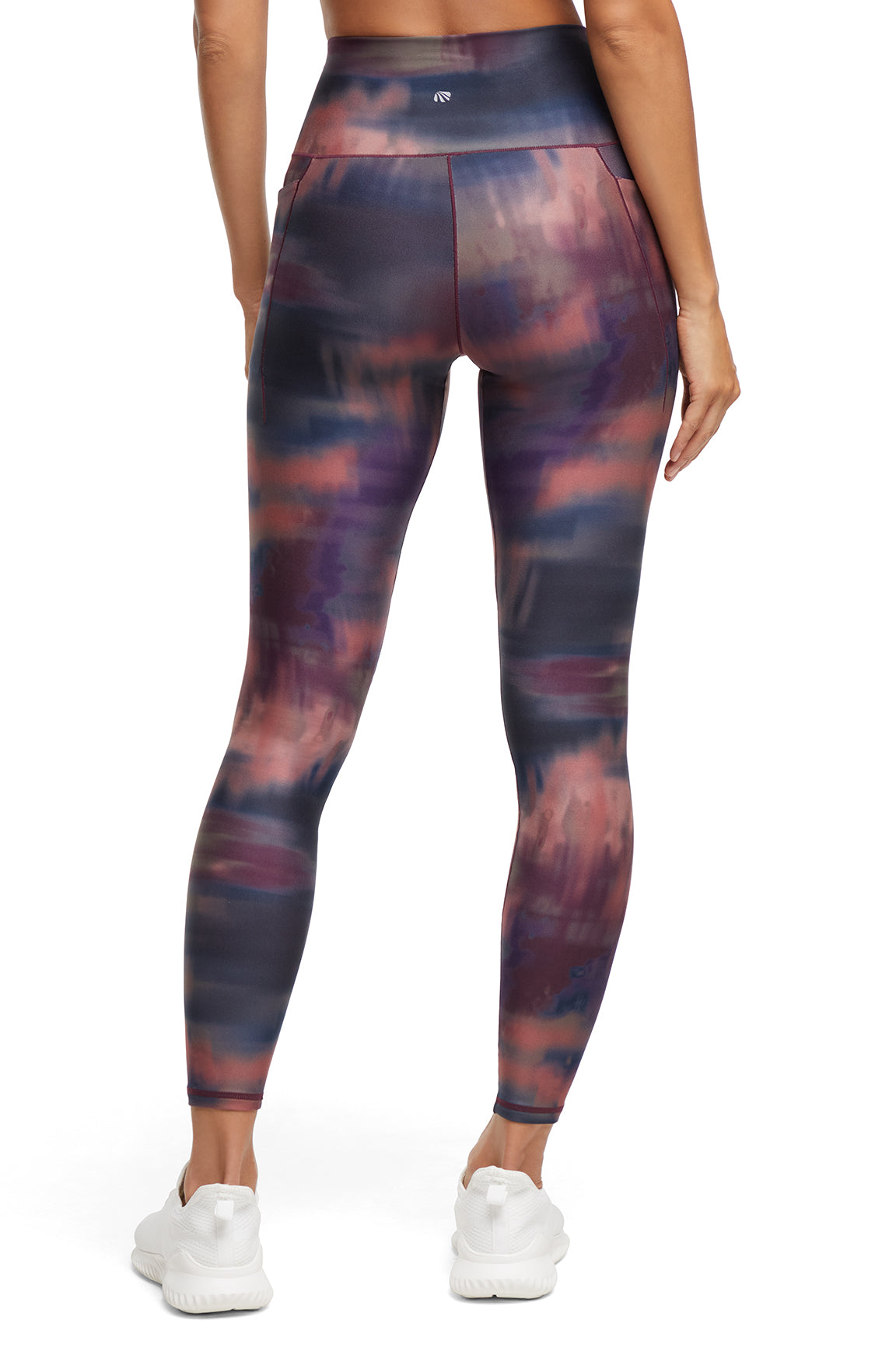 Kelly Side Pocket Legging, alternate angle view, showing visible design features and texture of the stretch knit fabric.. 