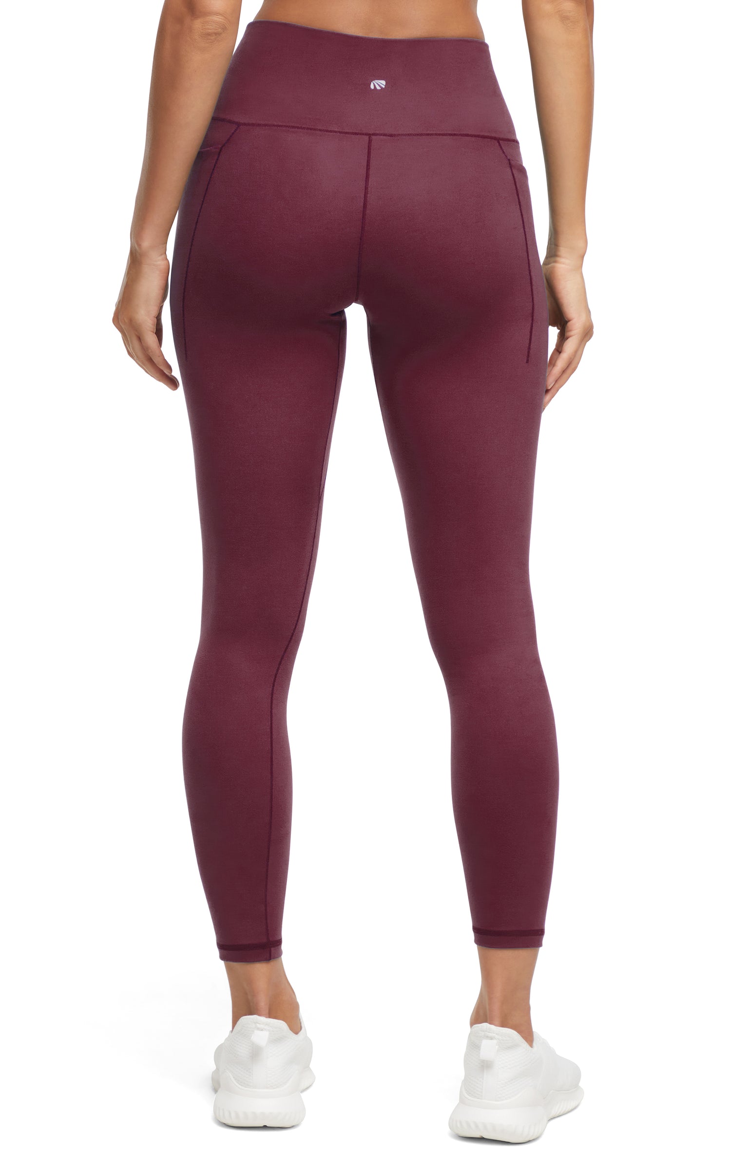 Kelly Side Pocket Legging, alternate angle view, showing visible design features and texture of the stretch knit fabric.. 
