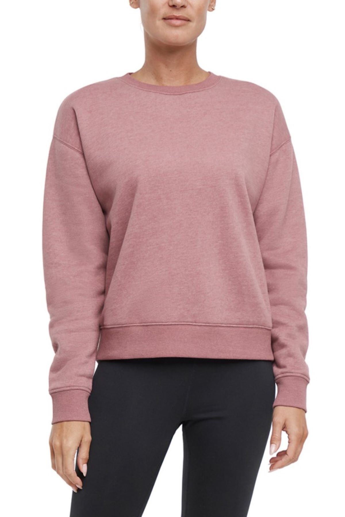 Camila Pullover, alternate angle view, showing visible design features and texture of the soft knit fabric.. 