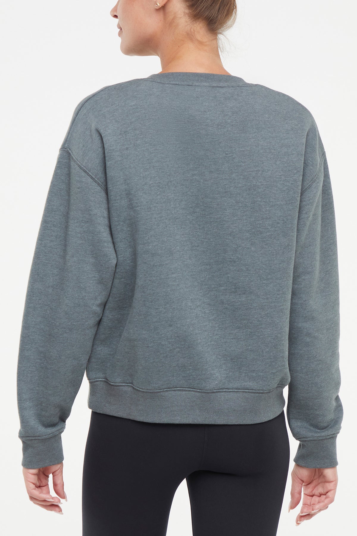 Camila Pullover, alternate angle view, showing visible design features and texture of the soft knit fabric.. 